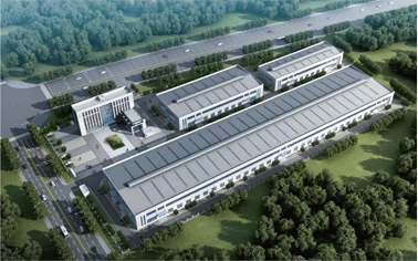 现代化数码打印材料高标准新工厂生产基地厂房实景