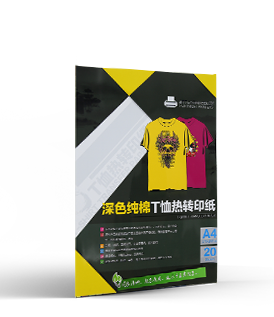 AW蓝格子深色纯棉T恤热转印纸